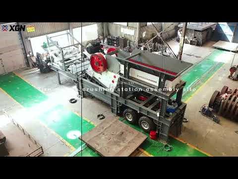 Tired mobile crushing station w/Jaw crusher-XGN group#miningequipment#mobilecrusher#jawcrusher