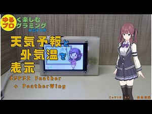 天気予報と外気温を表示