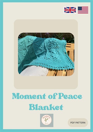 Moment of Peace Throw - Granny Square Crochet Blanket Pattern - Etsy