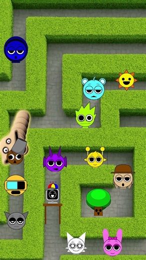 Hungry WORM eat ALL SPRUNKI #SPRUNKI #incredibox