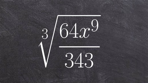 Simplifying a radical expression by using the division property of radicals