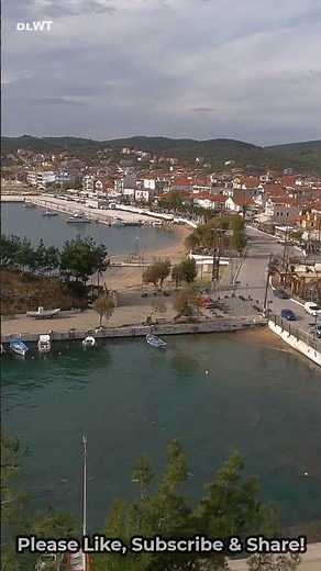 🏝️ Stunning City View of Limenaria | Discover the Charm of Thassos Island, Greece 🇬🇷✨
