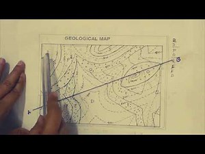 GEOLOGICAL MAP (Drawing), Cross Section,