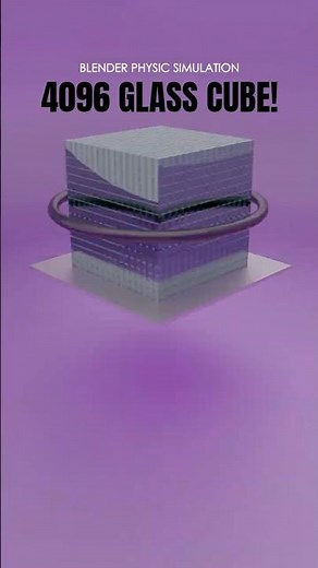 Satisfying Blender 4K Animation: 8 up to 4096 glass Effected by Torus!