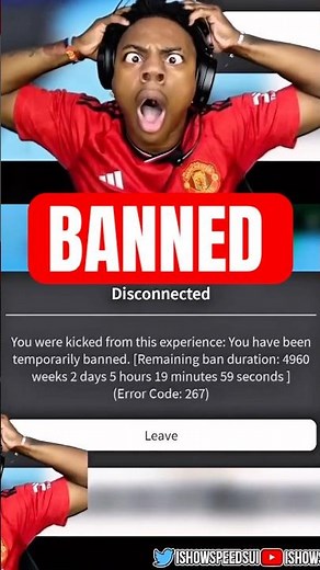 When IShowSpeed Got BANNED from Roblox…