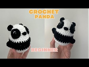 Crochet Panda Amigurumi Tutorial - Beginners Pattern Tutorial How to Crochet