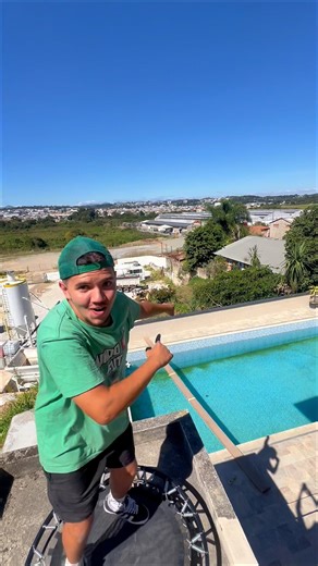 I JUMPED INTO THE POOL FROM 5 METERS HIGH! #shortsviral