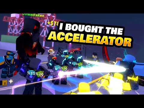 Bought the Accelerator in Tower Defense Simulator