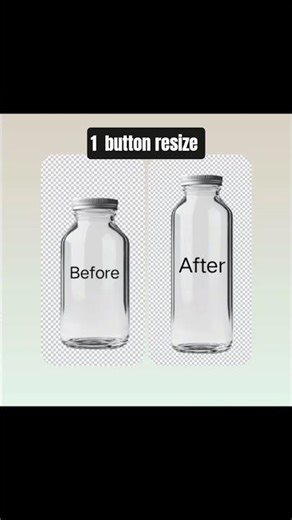 Increase Bottle Size in Photoshop 2026 – 1 Click! #photoshop #shorts #AdobeCreativePixel