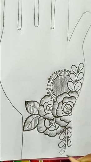 Pencil mehndi || Mehndi designs || Easy mehndi