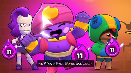 43K views · 125 reactions | The new Ranked experience in Brawl Stars is here! Play with three maxed out Brawlers in the first Pro Pass season—Emz, Leon, and Gene. We love Emz. Taking out baddies with a cloud of hairspray? Genius. You ready to live that PP life? | App Store | Facebook