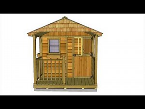 Cedar Shed with Porch | 8x12 Santa Rosa Garden | Outdoor Living Today