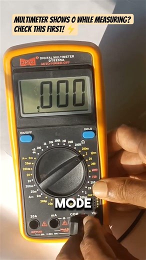 Multimeter Shows 0 While Measuring? Check This First! ⚡