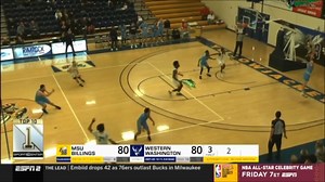 4.9K views · 127 reactions | The WWU men's basketball team made the No. 1 spot on SportCenter's Top 10 last night after a stunning finish in overtime against Montana State Billings! The Vikings scored eight points over an 11-second stretch to record an 83-80 overtime victory Thursday night on Alterowitz Court, capped by a half court buzzer-beater from sophomore guard D'Angelo Minnis as time expired. What a game! | Western Washington University | Facebook
