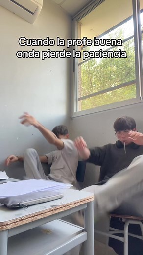 Cuando la profe buena onda pierde la paciencia