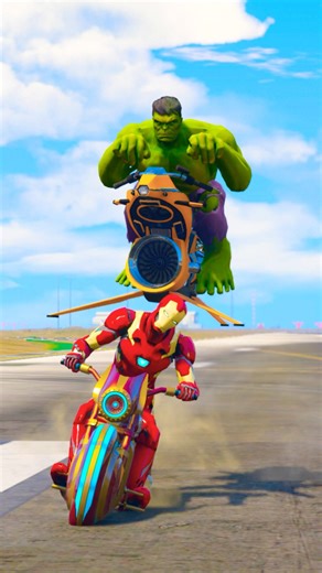 MCU SUPER HERO BIKE RACE CHALLENGE WHO IS WIN #shorts