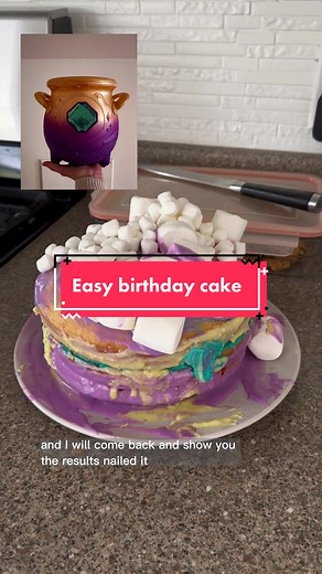 NAILED IT! Easiest birthday cake for our magic mixie. @KitchenAid putting in work with the mixer and the mini food processor today. Recipe modified from @RecipeTin Eats @Alex 🥘 Budget Friendly Foodie . . . . . #birthdaycakerecipe #easycakerecipe #nailedit #weusewhatwehave