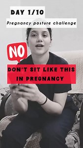 Day 1/10 – Sitting Wrong in Pregnancy A slouched or C-curve posture leads to posterior pelvic tilt, which reduces anterior pelvic space, potentially restricting fetal positioning (like head-down/vertex). Sitting cross-legged can compress femoral vein return, increasing venous pressure in the lower limbs Sitting with knees tightly together may lead to tight adductors and limited pelvic mobility, which increases pressure on pelvic floor structures and restricts natural widening of the pelvis. Deep