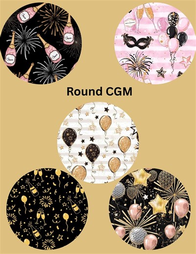 Dexcom G7, G6 Libre 3 Libre 2 CGM Omnipod Cover Patches New Years Themed Pack of 5 With or Without Opening - Etsy