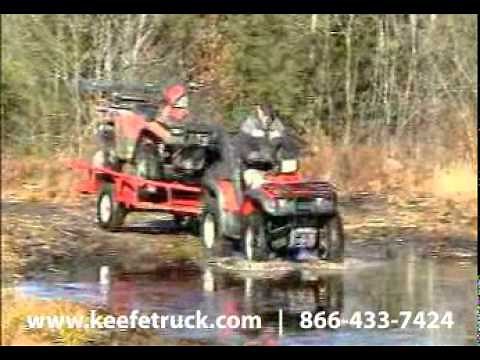 The Sportsman Trailer for ATV & Side by Side vehicls! On Road and Off Road in One trailer!