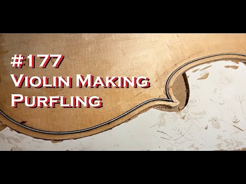 # 177 - Purfling on a violin - making the corners