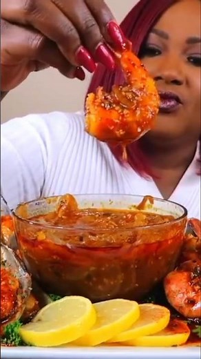 SPICY SHRIMP MUKBANG ‼️#mukbang #seafoodboil