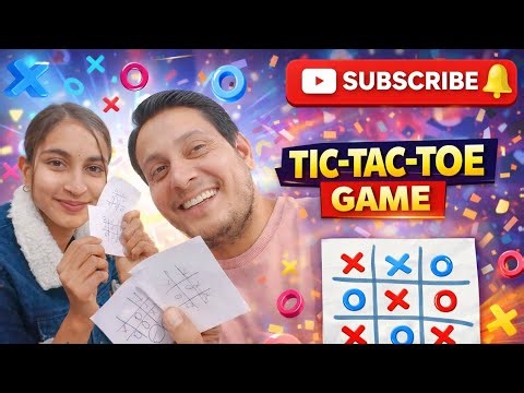 Tic Tac Toe 🎯 Mai jeet gaya game 😂Playing Tic Tac Toe: Victory Dance! 🎯