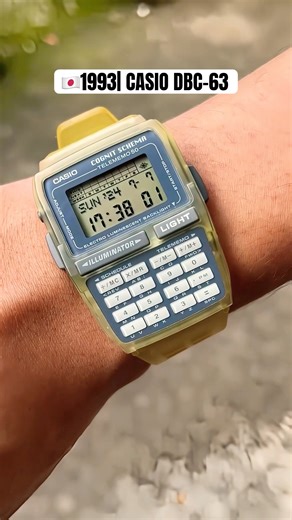 1993| Casio Calculator DBC-63 "Cognit Schema" #casio #calculator #watch 📽️:street__watch