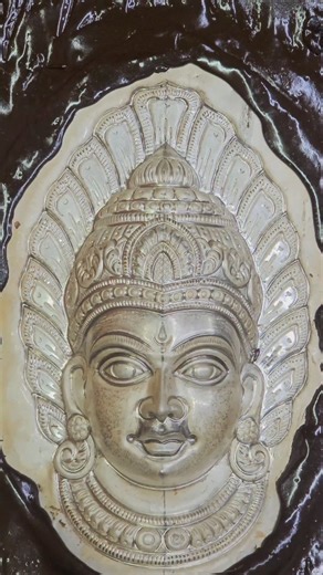 Metal Artist Studio on Instagram: "Silver Artistry: The Ultimate Metal Embossing Transformation 🔨✨️ A masterpiece in silver! ✨ Witness the birth of this intricate mask, a beautiful representation of a Hindu deity, crafted using the traditional Repoussé technique. The final polish reveals the stunning shine of the metal. ​This is more than art; it's devotion and tradition passed down through generations. Show some love for this amazing skill! ❤️ ​Double Tap if you appreciate handmade artistry! A