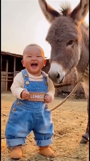 Baby Lembo Tries to Imitate a Donkey… and Fails Adorably 😂🐴