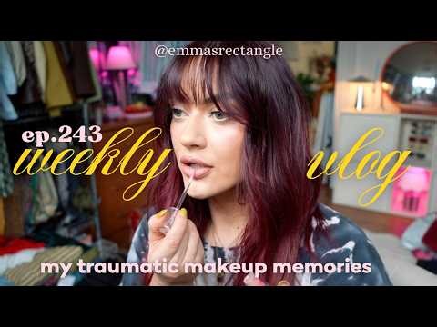 WEEKLY VLOG 243 | Revealing my traumatic makeup memories, packing for skiing and mini home update!
