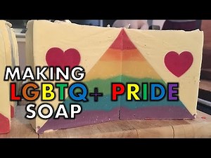 Making Pride Soap for Pride Month LGBTQ+ cold process soap ll Cat and Raven Designs