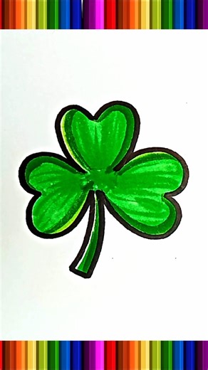 Easy Leaf Drawing Guide 🍀☘️🐞🏵 #trending #drawing #shorts