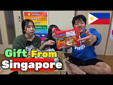UNBOXING Gift from SINGAPORE 🇸🇬 | Filipino Single Father in Japan 🇯🇵🇵🇭