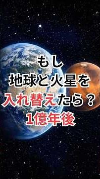 もし地球と火星を入れ替えたら？1億年後 #惑星入れ替え #宇宙雑学 #豆知識