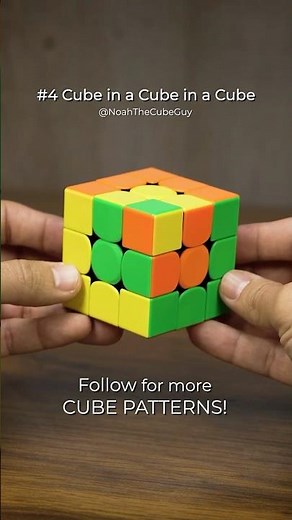 Pattern #4 — Cube in a Cube in a Cube (3×3 Rubik’s Cube) | Beginner Pattern Tutorial #rubikscube