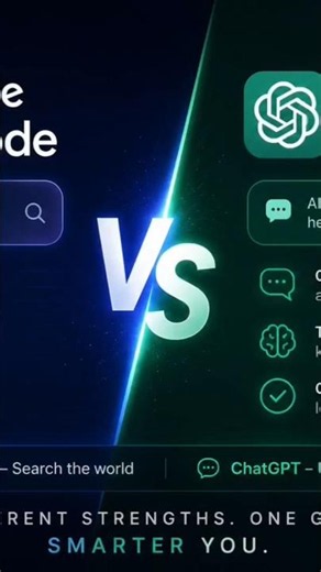 🔥 ChatGPT vs Google AI Mode 🤖Who wins the AI battle? 🏆Watch till the end and tell me your choice! 👇