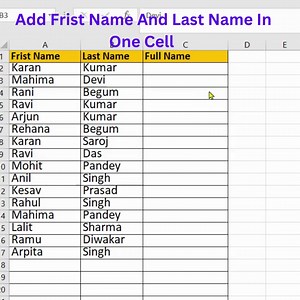 2K views · 45 reactions | Add Frist name and Last name in one cell #Excel #exceltips #exceltricks #exceltutorial | Data Click Education | Facebook