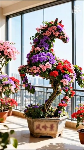 Blooming Beauty: Where Art Meets Nature's Poetry 💜🌸🌿 #loveit_nature #shorts #art