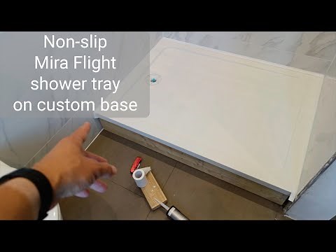 How to build a custom shower tray base to fit a Mira Flight non-slip tray