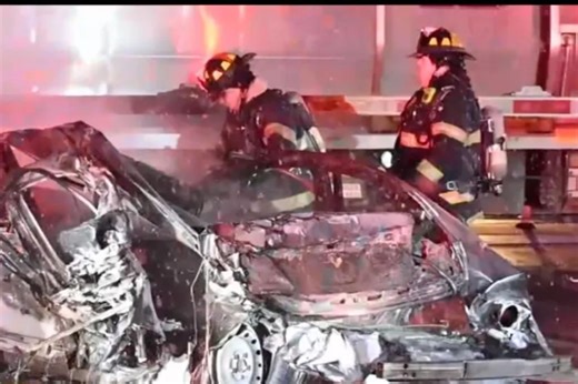 Driver arrested after LIRR smashes into car in Central Islip collision