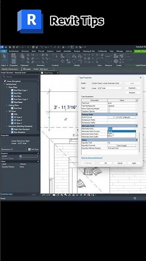 Revit Dual Dimensions: Show Imperial + Metric Units simultaneously!