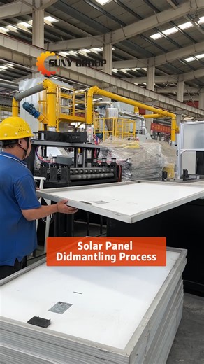 12K views · 39 reactions | How to Dismantle Solar Panels & Remove the Glass Efficiently!♻️ | Zhengzhou Zhengyang Machinery Equipment Co.,Ltd. | Facebook