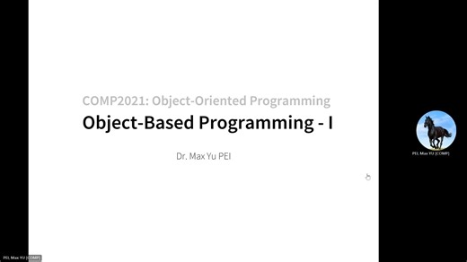 COMP2021 LEC03 Object-Based Programming (I)