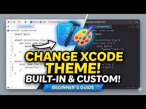 How to Change the Editor Theme in Xcode Built in & Custom! | Beginner's Guide