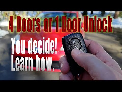 How to program door locks on Toyota Prius Gen3