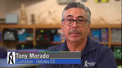 238K views · 9.4K reactions | Tony Morado has been a custodian at Helotes Elementary School for 45 years. He is one of the many incredible custodians across the district. Although today is National Custodial Day, we recognize and appreciate these individuals everyday for the hard work it takes to keep our district in tip-top shape. #NISDcares | Northside ISD | Facebook