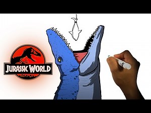 How to Draw JURASSSIC WORLD - MOSASAURUS