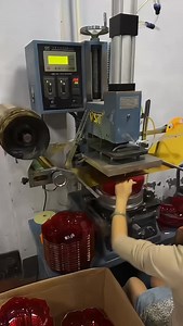 4.4K reactions · 96 shares | Hot stamping machine printing gold colour on plastic household #hotstamping #hotstampingmachine #hotstampingfoil #plastic #plastik #plasticos #plastica #plasticproduct #householdmold #householdmould #plastichousehold #plasticmanufacture #printing #inmoldlabel #inmould #plasticmold | Zhang Luzheng | Facebook