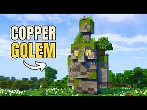 Minecraft | How to build a Copper Golem Statue | Tutorial